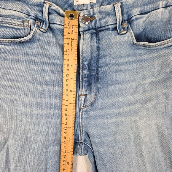 Good American Womens 10/30 Blue Good Legs Cigarette Fit GLSPBD731T BLUE841 Pants - Picture 4 of 15